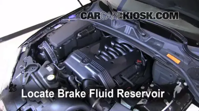 2009 Jaguar XF Luxury 4.2L V8 Líquido de frenos Controlar nivel de líquido